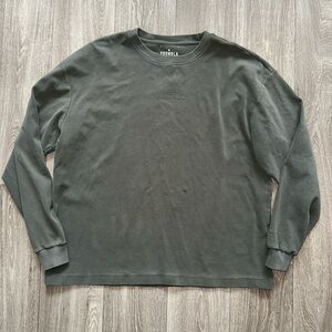 YoungLA Men's Forest Green Long Sleeve Tee